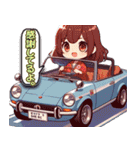 毎日使える旧車娘のLINEスタンプ（個別スタンプ：5）