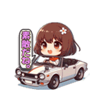 毎日使える旧車娘のLINEスタンプ（個別スタンプ：6）