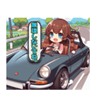 毎日使える旧車娘のLINEスタンプ（個別スタンプ：9）