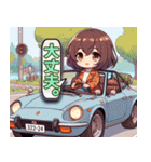 毎日使える旧車娘のLINEスタンプ（個別スタンプ：12）