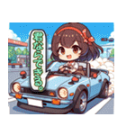 毎日使える旧車娘のLINEスタンプ（個別スタンプ：13）