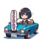 毎日使える旧車娘のLINEスタンプ（個別スタンプ：17）