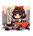 毎日使える旧車娘のLINEスタンプ（個別スタンプ：19）