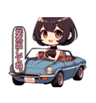 毎日使える旧車娘のLINEスタンプ（個別スタンプ：21）