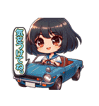 毎日使える旧車娘のLINEスタンプ（個別スタンプ：22）