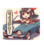 毎日使える旧車娘のLINEスタンプ（個別スタンプ：34）