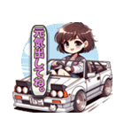 毎日使える旧車娘のLINEスタンプ（個別スタンプ：35）