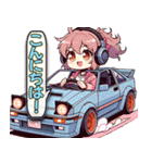 毎日使える旧車娘のLINEスタンプ（個別スタンプ：36）