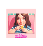 【❤️ ตัวอักษรไทย-タイ語❤️】kawaii（個別スタンプ：7）