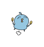 あお-ちゃんとり（個別スタンプ：1）