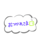 ふきだし風文字スタンプ（個別スタンプ：4）