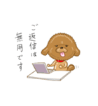 プードルすたんぷ（個別スタンプ：5）
