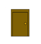 好きなスタンプと組み合わせアレンジ/ドア（個別スタンプ：1）
