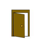 好きなスタンプと組み合わせアレンジ/ドア（個別スタンプ：5）