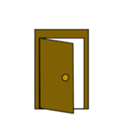好きなスタンプと組み合わせアレンジ/ドア（個別スタンプ：9）