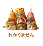 可愛い！フルーツキャット（個別スタンプ：27）