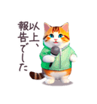 毎日使える パーカーねこ ぽっちゃり 現状（個別スタンプ：29）