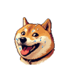 ドット絵 アレンジして使える柴犬（個別スタンプ：10）