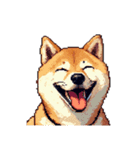 ドット絵 アレンジして使える柴犬（個別スタンプ：17）