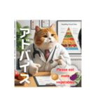 Cat is a doctor  猫のお医者さん（個別スタンプ：12）