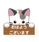 三毛猫ミミの丁寧な伝言板（個別スタンプ：13）