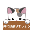 三毛猫ミミの丁寧な伝言板（個別スタンプ：32）