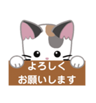 三毛猫ミミの丁寧な伝言板（個別スタンプ：38）