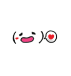 顔文字リアクションスタンプ②（個別スタンプ：3）