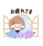 モノトーンmushちゃん・梅雨（個別スタンプ：8）