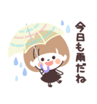 モノトーンmushちゃん・梅雨（個別スタンプ：21）