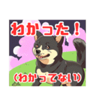 黒柴くんの毎日使える！日常スタンプ（個別スタンプ：6）