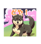 黒柴くんの毎日使える！日常スタンプ（個別スタンプ：29）