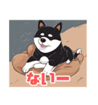 黒柴くんの毎日使える！日常スタンプ（個別スタンプ：36）