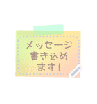 書き込める♥クリア♡半透明ポストイット（個別スタンプ：13）