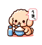 癒しプードルはっぴーのLINEスタンプ（個別スタンプ：3）