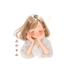 大人ときめく女子イラスト♡【日常使い】（個別スタンプ：3）