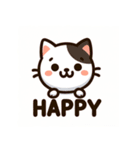 愛らしい猫の気分スタンプ（個別スタンプ：1）