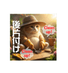 THE CAT He is gardener.（個別スタンプ：14）