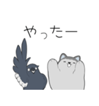 日常系ハスキーくん＋クローくん（個別スタンプ：1）