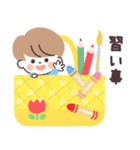 モノトーンmushくん・園児（個別スタンプ：30）