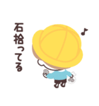 モノトーンmushくん・園児（個別スタンプ：35）