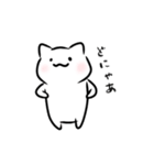 しろい ねこ（個別スタンプ：12）