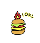 Burning Hamburger.（個別スタンプ：5）