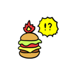 Burning Hamburger.（個別スタンプ：7）