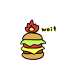 Burning Hamburger.（個別スタンプ：9）