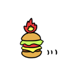 Burning Hamburger.（個別スタンプ：10）