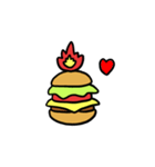 Burning Hamburger.（個別スタンプ：14）