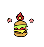 Burning Hamburger.（個別スタンプ：15）