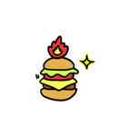 Burning Hamburger.（個別スタンプ：16）