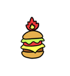 Burning Hamburger.（個別スタンプ：17）